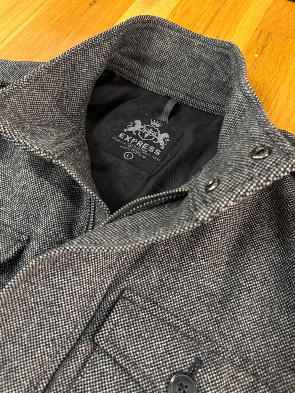 Express Military Style Wool Field Jacket (L) - Picture 3 of 9